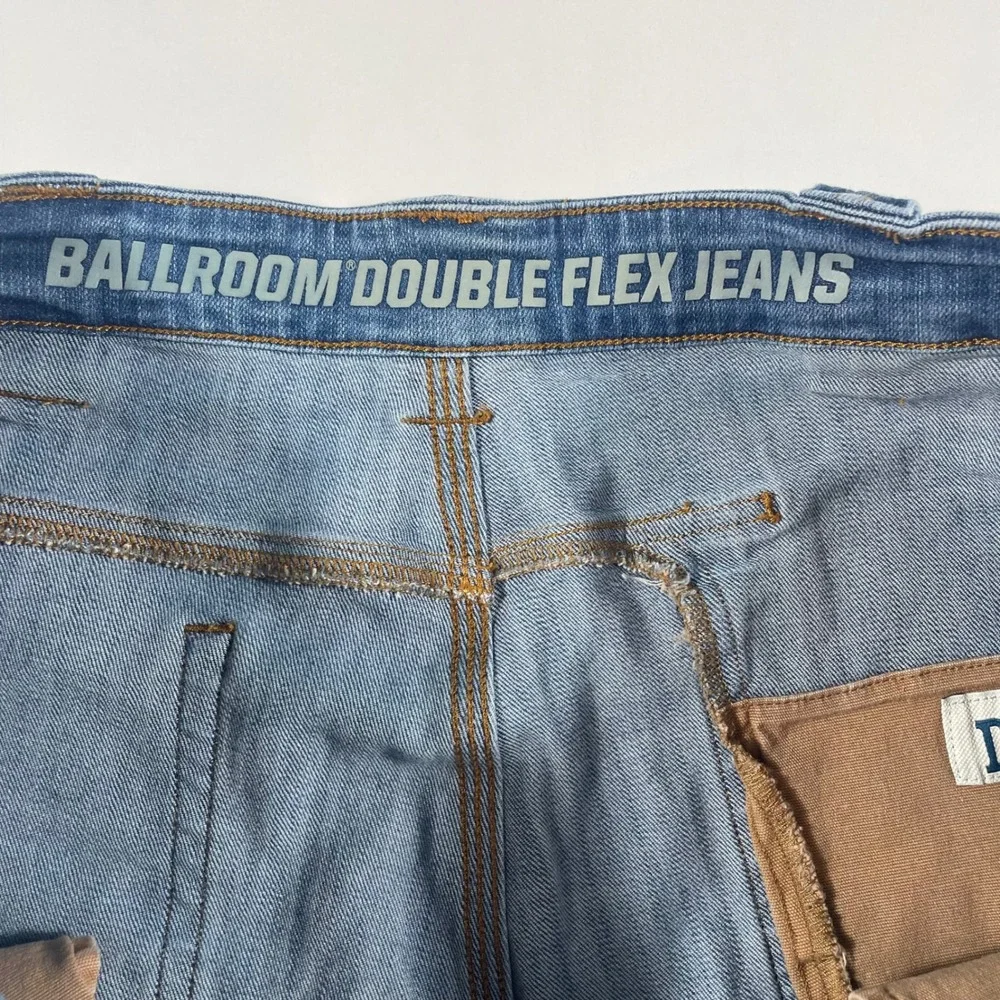 Duluth Trading Co Ballroom Double Flex Jeans Mens 44x30 Standard Fit Blue